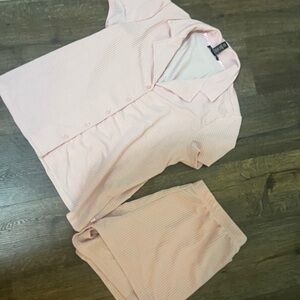 Nanette Lepore Light Pink Textured Pajama Set
